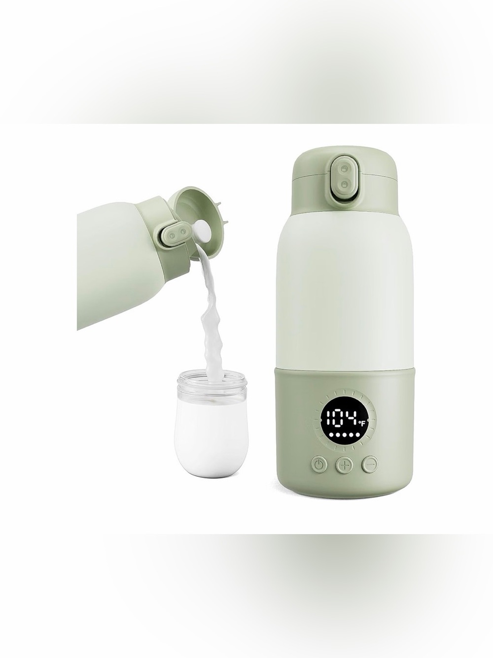 Portable Bottle Warmer for Travel, Fast Heating Baby Bottle Warmer 13 oz
